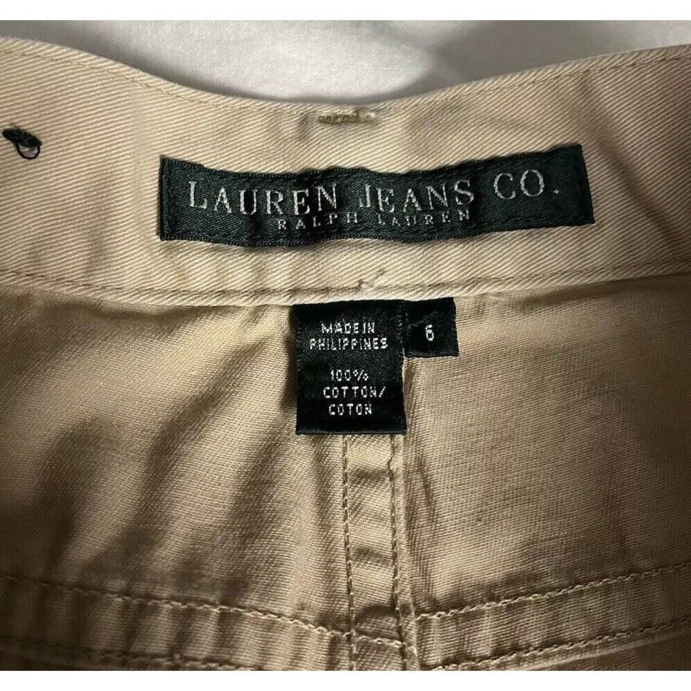 Lauren Jeans Co. Ralph Lauren Authentic Denim Outfitters Women's Pants Size 6 - Picture 7 of 11